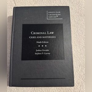 Criminal Law Cases and Materials Ninth Edition